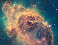 Carina Nebula par le télescope spatial Hubble