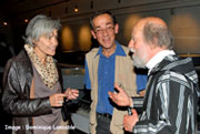 Claudie Haigneré,  Pierre Audin et Patrice Jeener.