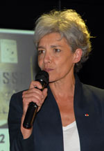 Claudie Haigneré, spationaute et Présidente du Palais de la Découverte et de la Cité des Sciences.