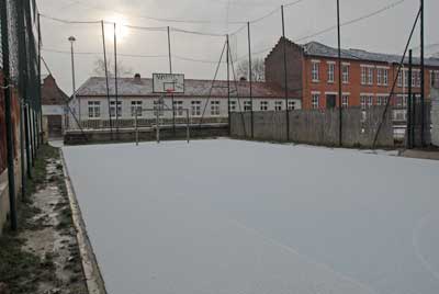 neige à la Courneuve.