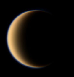 Titan par Cassini.