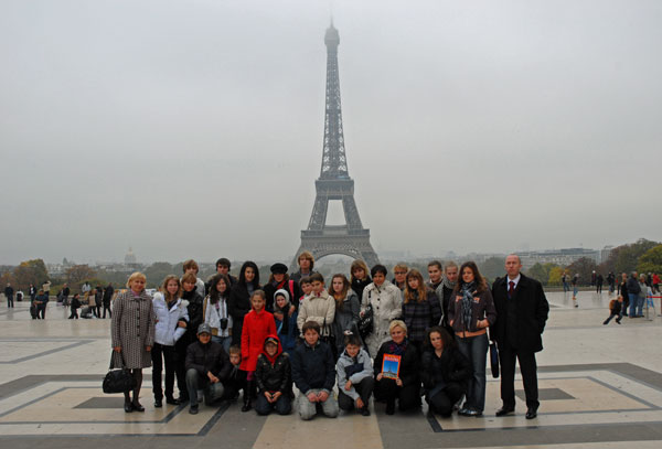 Groupe au Trocadéro.