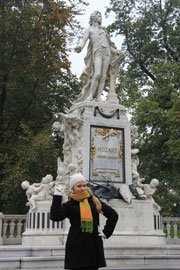 Statue de Mozart.